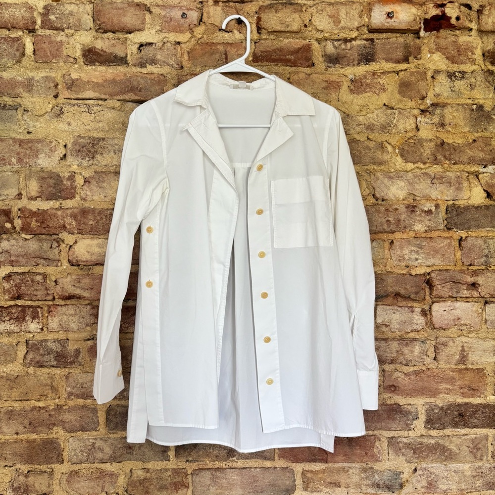 COS White Button Down Shirt